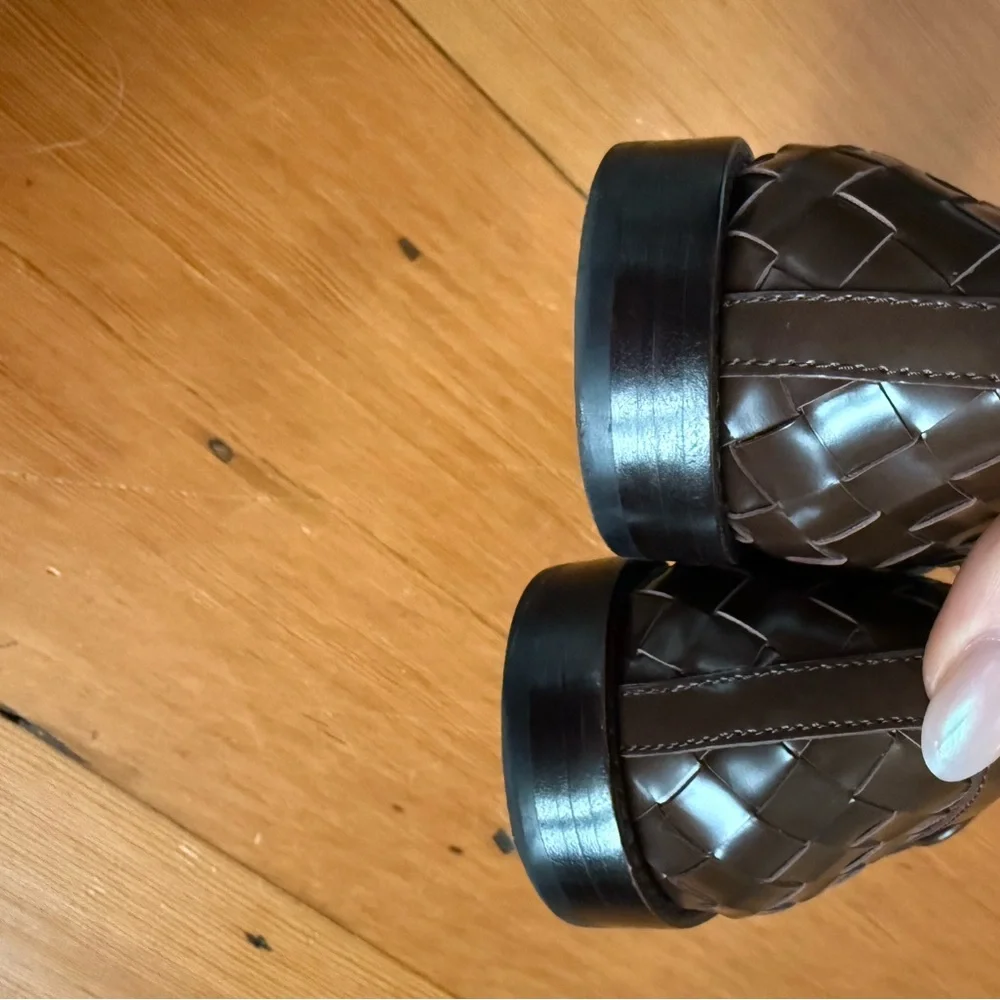 Loeffler Randell Brown leather loafers 8 - Picture 4 of 7